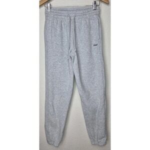 TNA Aritzia Sweatfleece Boyfriend Sweatpants Cozy Fleece Joggers Women XS Gray